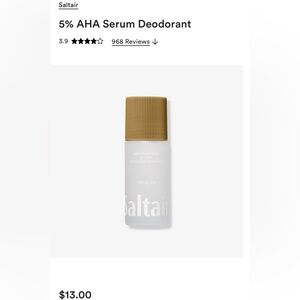 Saltair 5% AHA Serum Deodorant - Brown